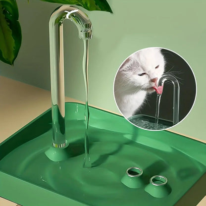Automatic USB Pet Water Fountain, Silent Pets Drinking Water Dispenser for Cats Dogs Pets (Plug in USB Cable to Use)