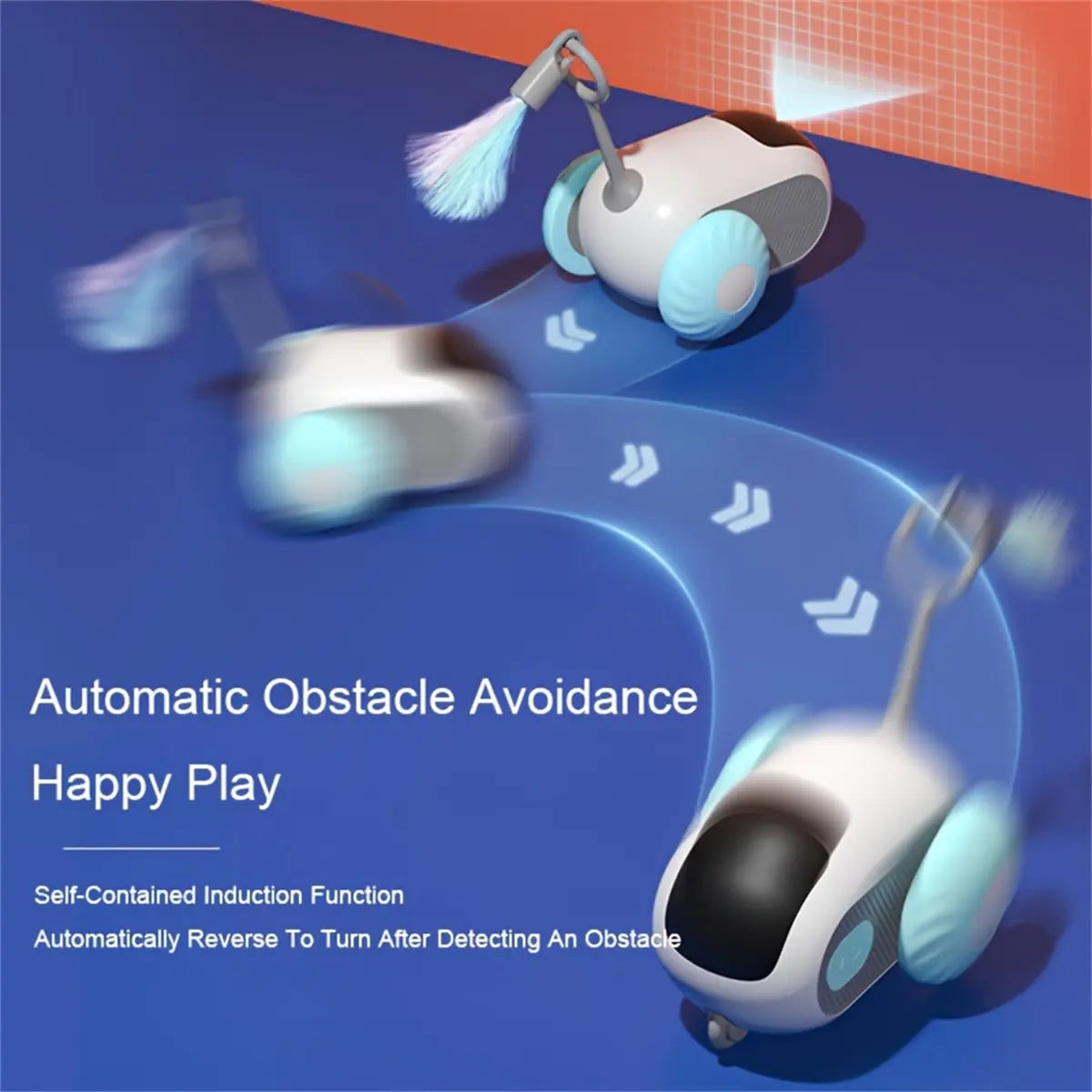 Interactive Cat Toy Set: Remote-Controlled Mouse Simulator and Auto-Moving Ball for Kittens