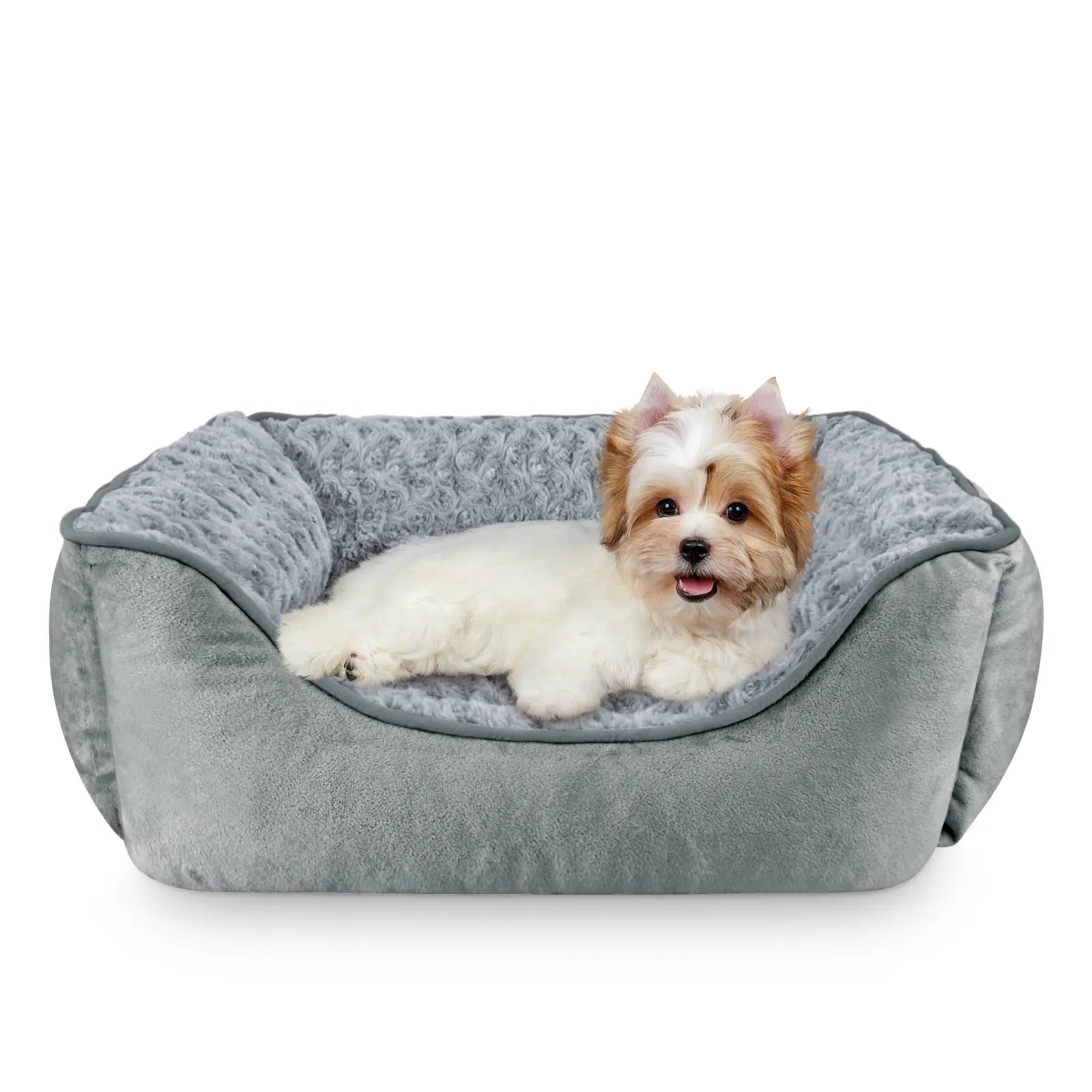 Orthopedic Rectangular Dog Bed - Washable, Soft, and Durable Cuddler with Anti-Slip Base for Dogs of All Sizes