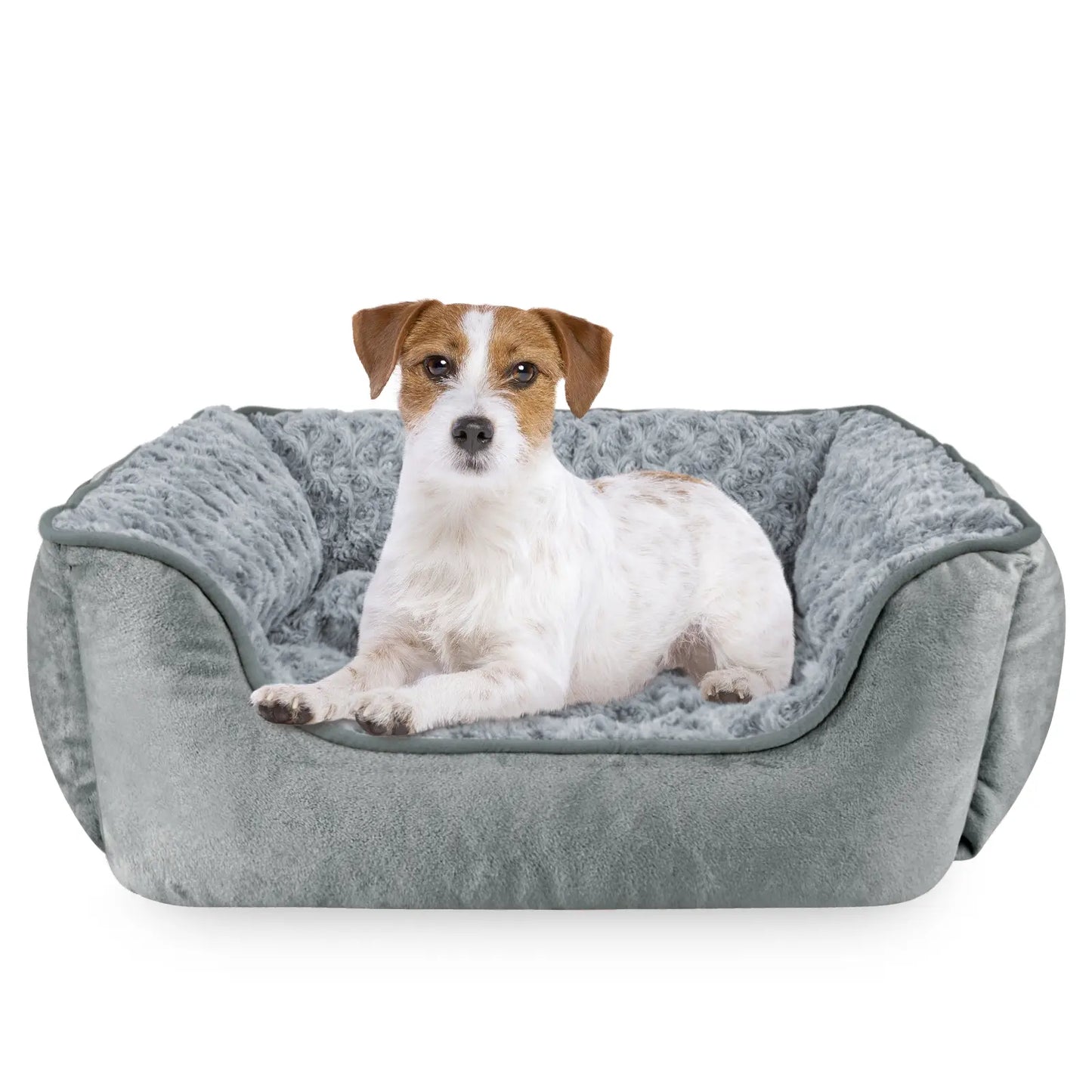 Orthopedic Rectangular Dog Bed - Washable, Soft, and Durable Cuddler with Anti-Slip Base for Dogs of All Sizes